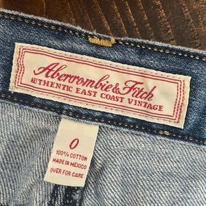 Abercrombie & Fitch Denim Mini Skirt — SIZE 0
